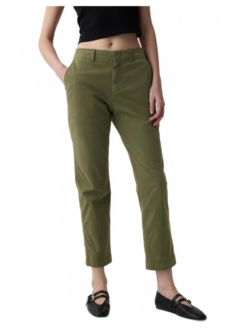 Gap Mid Rise Downtown Khakis Army Jacket Green NWT Size 4R